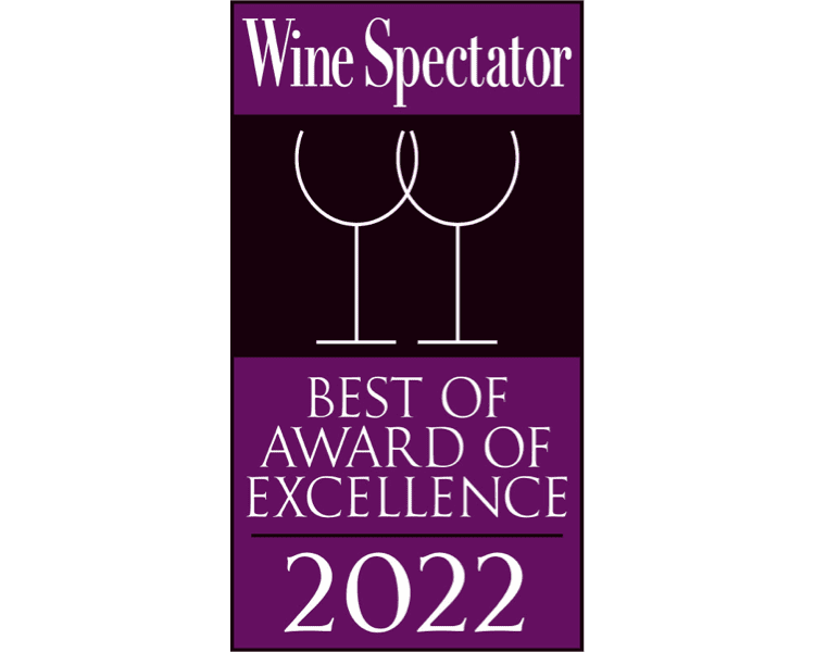 Wine Spectator Best of Award of Excellence 2022