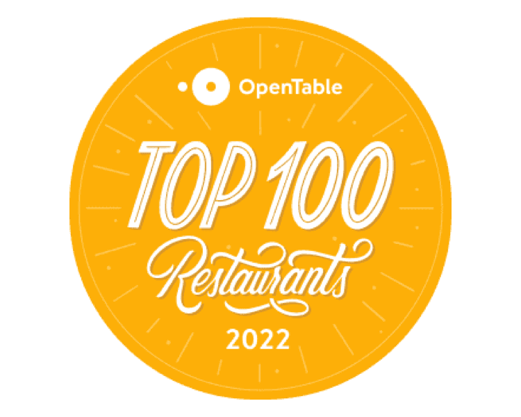Opentable Top 100 Restaurant Award 2022