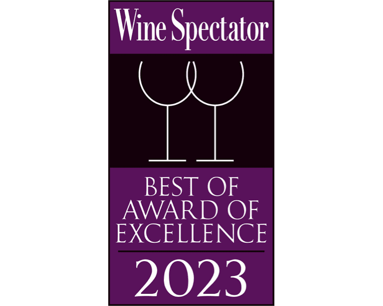 Wine Spectator Best of Award of Excellence 2023